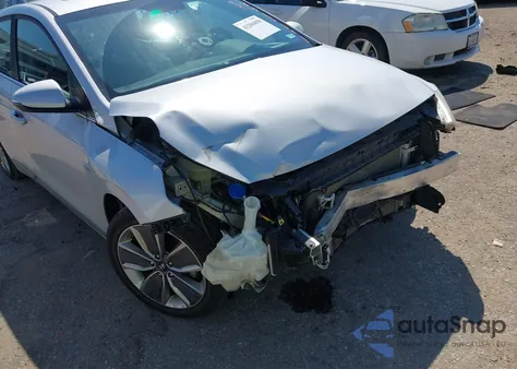 2017 Hyundai Ioniq Hybrid Limited из США, поврежденный, VIN KMHC85LC8HU023423